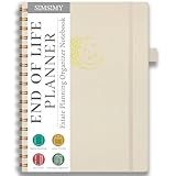 End of Life Planner, Spiral Estate Planning Organizer for Senior, Final Arrangements Just in Case I Die Book Organizer, Will Preparation, Last Wishes & Funeral Planning Notebook for Beneficiary, Death Planner Organizer, 7x9.3"