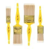 Bates- Paint Brush Set, 4 Pack, 1", 1.5", 2", 2.5", Synthetic Bristles