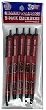 Pro Specialties Group NCAA Arkansas State 5-Pack Retractable Click Pens- Great Stocking Suffers and Party Favors