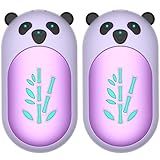 Hand Warmers Rechargeable 2 Pack, 6000mAh Electric Hand Warmer Reusable, 20Hrs Long Heating, Portable Pocket Heater Handwarmer for Women Men, Outdoor Camping, Hunting Gear