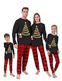 QUNISY Family Pajamas Christmas Matching Sets Xmas Family Pjs Set Couple Holiday Jammies Women/Men Festival Sleepwear Adult and Kids TwinkleTree 8T