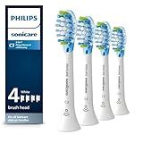 Philips Sonicare C3 Two-in-One - Genuine Replacement Electric Toothbrush Heads, White, 4 Pack One Year Supply, HX9044/65