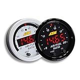 AEM 52mm Wideband UEGO Air Fuel Ratio Sensor Controller Gauge w/White Face Kit