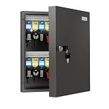 32-Keys Key Lock Box, Wall Mount Steel Key Organizer Cabinet with Key Tag