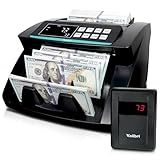 KOLIBRI Money Counter Machine, Advanced Fake Detection & LCD Display | 1,500 Bills per Minute Single-Denomination Cash Counter | Bill Counter Machine (US Customer Support)