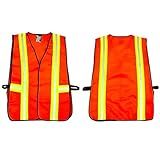 G & F Products High Visibility Safety Vest – Reflective Work Vest with Multi-Function Pockets, Zipper & Velcro Closure, Breathable, ANSI Compliant for Construction, Traffic, Security & Surveying