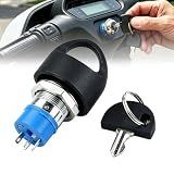 Ignition Switch with 2 Keys, Easy Pull Mobility Scooter Replacement Switch