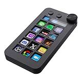 ActionRing Macro Pad,Macro Shortcut Keyboard,With15 Customizable Macro Keys,Three Modes (Shortcut Keys,Calculator and Numeric Keypad),Work for OBS,PowerPoint,Photoshop and Adobe Premiere Pro(N1 black)