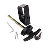 StartFine 4½" T-Handle Shed Door Lock Handle with Lock Keyed Alike Garage t Handle Shed Latch Hardware Locking Handle 4-1/2“ T-Handle 1kit