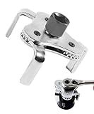 UNLRAE Oil Filter Wrench,Universal Oil Filter Removal Tool,Car Accessories 3 Jaw 2 Way Adjustable Multifunctional Tool from 2-1/2” to 4.5”,Suitable for Most Cars,Trucks,SUVs,Vans,Motorcycles