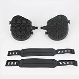 EIRONA 9/16" Exercise Bike Pedals – Indoor, Stationary & Spin Bike Pedals with Toe Clips, 1 Pair