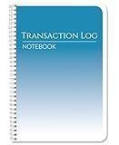 BookFactory Transaction Log Book Transactions Notebook Ledger Register - Wire-O, 100 Pages, 6'' x 9” (BX) (Made in USA)