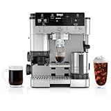 Ninja Luxe Café Premier 3-in-1 Espresso Machine, Drip Coffee, & Rapid Cold Brew | Built-in Coffee Grinder, Hands-Free Milk Frother, Assisted Tamper for Cappuccinos & Lattes | Stainless Steel | ES601