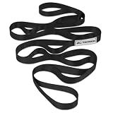 Trideer Stretching Strap Yoga Strap Physical Therapy for Home Workout, Exercise, Pilates and Gymnastics, 10 Loops Non-Elastic Stretch Bands with Aesthetic Packaging for Women & Men (Black)