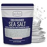 Dishwasher Salt, Natural Water Softener, Food Grade Coarse Sea Salt Compatible with Miele, Thermador, Whirlpool, & Bosch Dishwasher 5 lb Bag