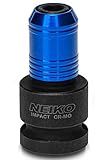 Neiko 30275A Impact Wrench Adapter for Ratchet-Wrench Drivers, 1/2-Inch-Drive Female to 1/4-Inch Hex Converter, Quick-Change Chuck, CrMo Steel