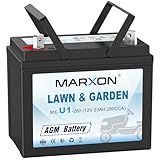 MARXON U1 280CCA Riding Lawn Mower Batteries, Garden Tractors Battery Maintenance Free AGM Battery, Compatible with Troy-Bilt, John Deere, Toro, Cub Cadet, Craftsman, Ariens, Poulan Pro