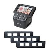 Magnasonic All-in-One 24MP Film Scanner with Large 5" Display & HDMI, Long Tray 35mm Slide Film Holders, Converts 35mm/126/110/Super 8 Film & 135/126/110 Slides into Digital Photos