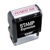 StampExpression - Payment Due Office Self Inking Rubber Stamp - Red Ink (A-5935)