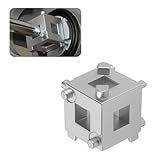 Car Cube Brake Caliper Compression Tool with 3/8" Square Drive Hole,6 Sides Brake Piston Tool for Adjusting Pistons,Steel Car Accessories Rear Brakes Caliper Tools for Disc Brakes