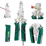 GRENTOOL 18-In-1 Foldable Wire Stripper Pliers – 12-220V AC/DC Dual Range, Continuity Test, Self-Test, for Live/Neutral Wire – Heavy Duty Wire Stripper for Electrician, HVAC, Car Repair