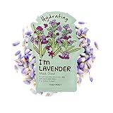 TONYMOLY I’m Lavender Sheet Mask – Korean Hydrating & Moisturizing Face Mask with Vitamin Infused Lavender & Rosemary Extract, Soothes Skin