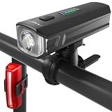 APECYC Bike Lights, Rechargeable Bicycle Light for Night Riding, Bike Front Headlight and Back Taillight with 4+5 Light Modes, Waterproof Bike Light Set for Mountain Road & Commuter Cycling