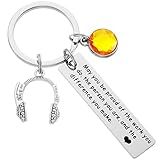 HUTIMY Dispatcher Gifts Thin Gold Line Gift 911 Operators Dispatch 911 Keychain