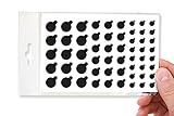 BLOCKED Webcam/Camera Vinyl Covers | Low-Tack Restickable Webcam Sticker | Multiple Sizes | Black 57-Pack Tabbed (Muted Matte)