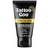 Tattoo Goo Tattoo Care Lotion, 2 oz, Soothes Itch & Irritation, Hydrate & Preserve Color, Non-Greasy Moisturizer, Aftercare Lotion with Olive Oil & Panthenol, No Petroleum or Mineral Oil