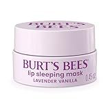 Burt’s Bees Stocking Stuffers, Lavender Vanilla Lip Sleeping Mask, With Hyaluronic Acid and Squalane Moisturizer To Instantly Hydrate Lips, Overnight Lip Mask, Lip Treatment Christmas Gifts, 0.45 oz.
