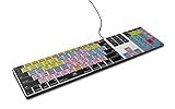 KB Covers Pro Tools Backlit Pro Aluminum Keyboard - macOS US Layout - Avid Shortcut Keypad with Color-Coded Hotkeys & USB-A Wired Connectivity for Music Editing & MacBook Pro Logic Pro X Users