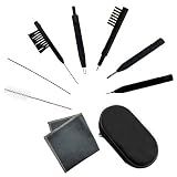 8 Pieces Hearing aid Amplifier Cleaning Tools, Earbuds/Headphones Cleaner Brush Kits with case