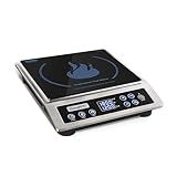 ChangBERT Induction Cooktop NSF Certified Professional Chef Edition Stove, 1800W Commericial Induction Burner with Schott Glass, Large Heating Coil Electric Hot Plate for Restaurant Hotel Food Station