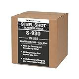Winona Van Norman S-930 Steel Shot – XX-Large (No. 8), 15 lbs. Abrasive for Heavy-Duty Blasting, Rust Removal & Surface Profiling (2.4mm)