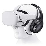 SARLAR VR Gaming Headphones for Quest 2/Quest 3 Increase VR Immersion, Custom Length Cable, Optimized Gaming Audio Driver, Memory Protein Ear Pads Noise Isolating and Other Accessories