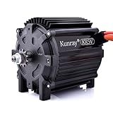 Kunray Electric Brushless DC Motor 72V 5000W Electric Dirt Bike Motor Peak 6800rpm Peak 10KW for Go Kart Razor Upgrade Kit Motorcycle and More (Upgraded Brushless DC Motor, 72V 5000W)