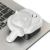 Laptop Trackpad Jiggler -AA Battery Lasts 6 Months -Undetectable -Cordless Mouse Jiggler -Does Not Work on DeII -Keeps Touchpad Active, Laptop Awake -Mechanical Mouse Mover -ON/Off Switch (Gray Cat)