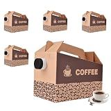 5 Pack 96 oz Disposable Coffee Dispensers, Coffee Box with Handle, easy to carry,suitable for storing hot and cold drinks, coffee boxes for catering, suitable for catering services, offices.