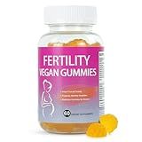 Fertility Gummies for Women to Get Pregnant Fast, Folic Acid Conception Gummies to Boost Fertility for Her, 60 Count Fertility Vitamin Gummy Support Hormone Balance, Ovulation & Period Cycle