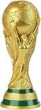 World Cup Trophy Replica 2022 World Cup Soccer Resin Replica Collectible, Gold Trophy for Bedroom, Office, Computer Decoration (14.1inch)
