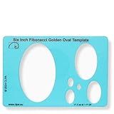 CLPA Oval Stencil Template for Drawing and Drafting: A Fibonacci-Inspired Circle Template for Drawing Tool for Artists Allows The Simple Application of The Golden or Divine Ratio for Artistic Design