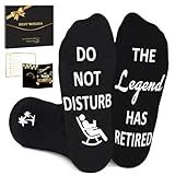 Juesly Retirement Gifts for Men Women, Funny Socks Mens Retirement Gifts 2025 Ready for Present