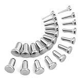 TBOSEN Precise Dimensions Set Stainless Steel O-Ring Ear Plugs Tunnels Gauges Stretcher Piercings Kit
