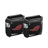 ASUS ROG Rapture GT6 (2PK) AX10000 Tri-Band WiFi 6 Gaming Mesh System, Covers up to 5,800 sq ft, 2.5 Gbps Port, Triple-Level Game Acceleration, UNII 4, Free Lifetime Internet Security, Black