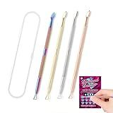 EXEXIUO 4Pcs Lottery Ticket Scratcher Tool, Ultimate Metal Lotto Scratcher Scratch Off Tool for Tickets Stickers Labels Films