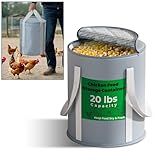 Forestchill Chicken Feed Storage Container, Holds up to 20 lbs Storage Bag Container for Chicken Feed, Portable Feed Storage Bag with Multiple Layers to Keep Food Dry & Fresh