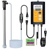 1500W Titanium Portable Hot Tub Heater, Bath Extra Immersion Heater with Thermostat for Bathtub, Small Above Ground Pools, GFIC Electric Submersible Baptistry Baptismal Water Heater
