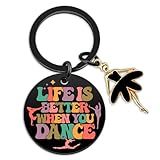 Dancer Gifts Dance Recital Gifts For Girls Cute Dance Keychain Ballet Gift For Dancers Dances Teacher Appreciation Gift Ideas Ballet Dancer Stuff Accessories Ballerina Present Stocking Stuffers
