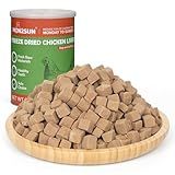 MON2SUN Freeze Dried Chicken Liver Cat and Dog Treats, Single Ingredient Natural and Healthy Dog Snacks, High Protein Training Treats & Food Topper, 6oz